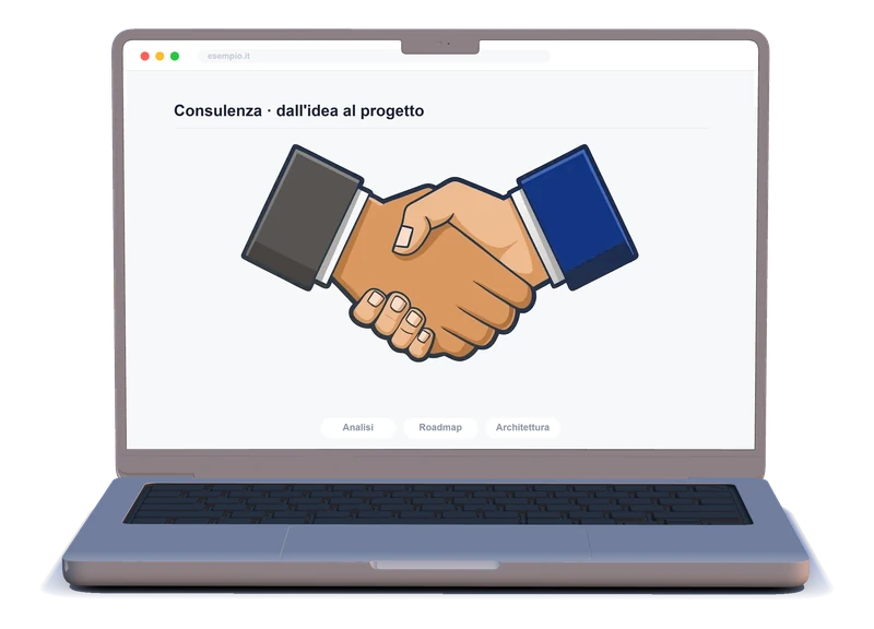 Stretta di mano fra due professionisti in giacca